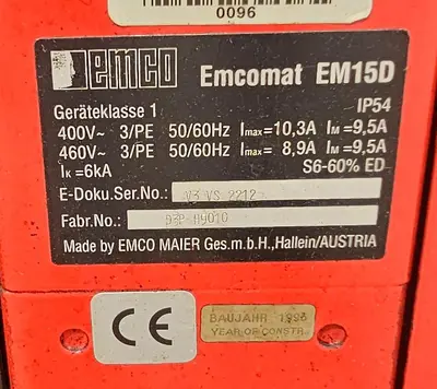 Used 1995 EMCO EM15D Engine Lathes Wisconsin US | Lemke Machinery Sales #1354118
