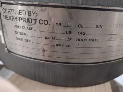 6" 150lb | Pratt Butterfly Valve 6" 150 lb NEEDS REPAIR - For parts or not working
