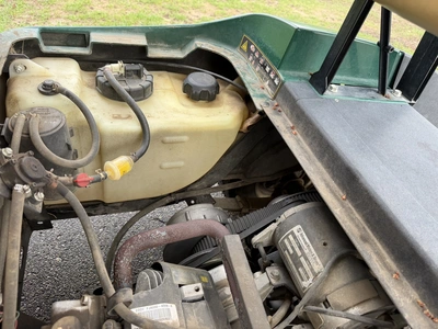 (1) 2017 E-Z-Go golf cart with a Kawasaki gas engine, model 625111G01, includes canopy, ball cover, ...