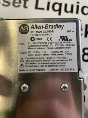 Allen-Bradley 1606-XL180B SER A Power Supply 12-15VDC 100-120V/200-240V