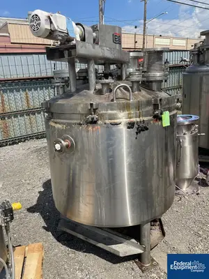 USED Lee Industries 175 Gal Lee Double Motion Vacuum Kettle, S/S, 20/100#