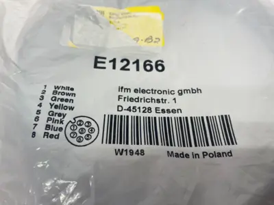 NEW IFM SINGLE ENDED CORDSET FEMALE 8-PIN