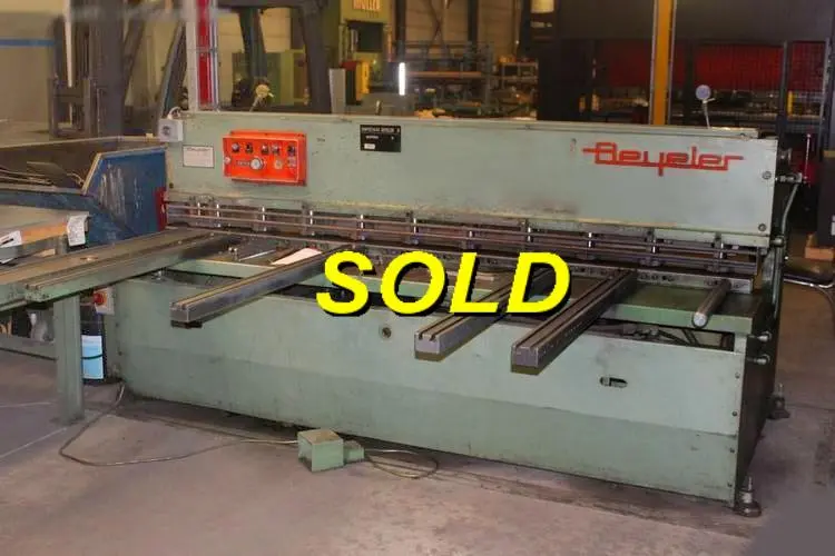 Used BEYELER C 2550 X 3 MM Sheet Metal Shears | Apt International N.V #365135