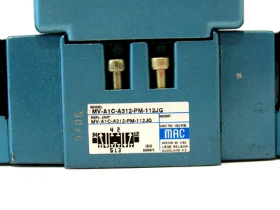 NEW MAC VALVES MV-A1C-A312-PM-112JG SOLENOID VALVE MVA1CA312PM112JG