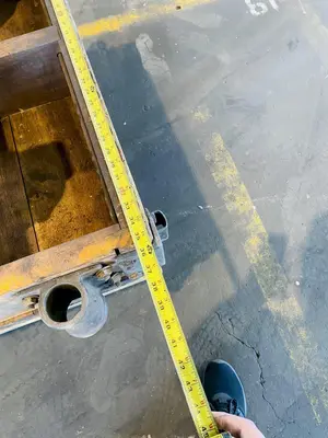 (2) 36" X 96" WOODEN MATERIAL CARTS WITH CASTERS. STOCK # 0312721