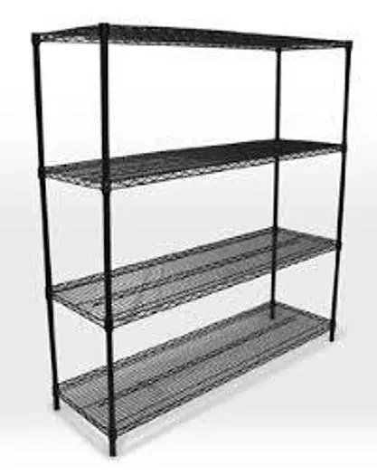 Black Epoxy Coated Shelving & Posts