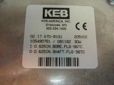 USED KEB AMERICA 02.17.670-910U