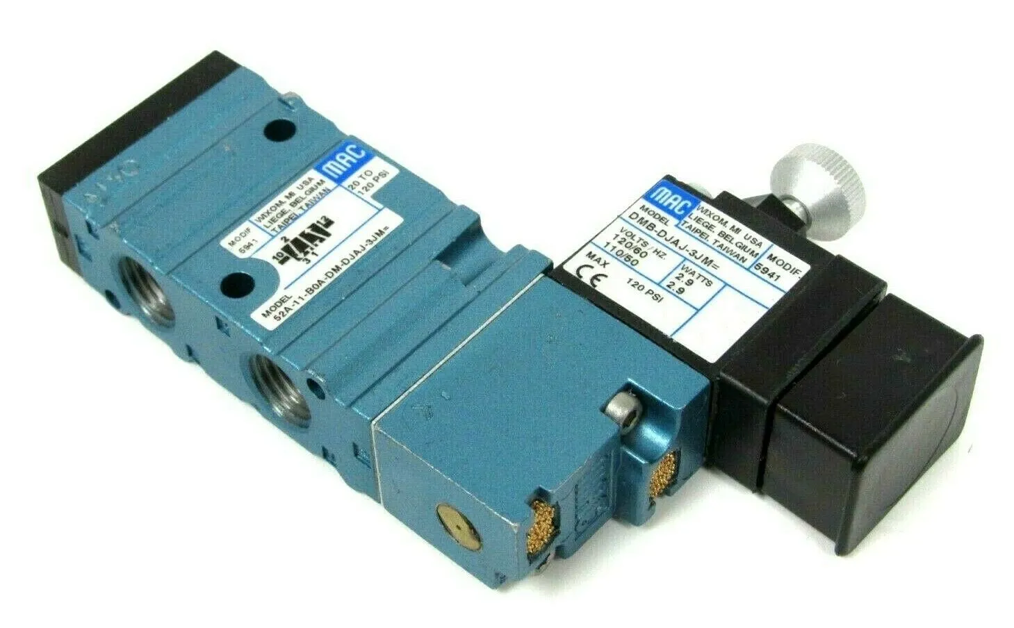 NEW MAC 52A-11-B0A-DM-DJAJ-3JM DMB-DJAJ-3JM SOLENOID VALVE