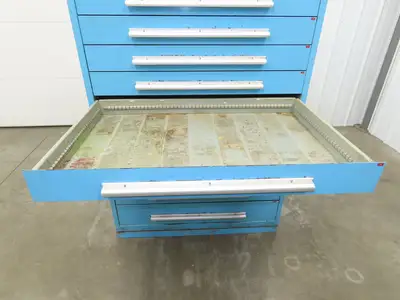 Nu-Era Modular Tool Storage Cabinet 10 Drawer 45x28x61" Stanley Vidmar Lista