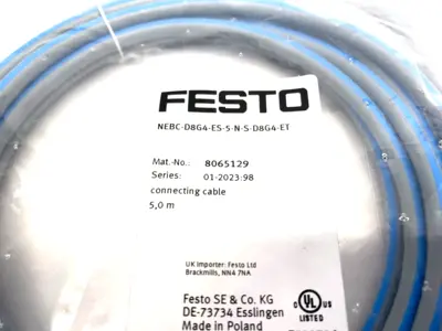 New | in-Stock FESTO DOUBLE ENDED CONNECTION CABLE Cable & Wire | Maverick Industrial Sales #1113500