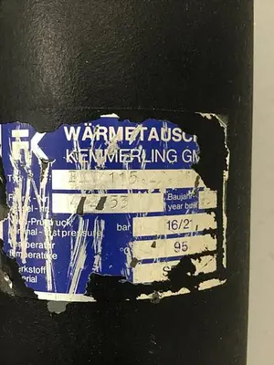 USED FK WARMETAUSCHER KEMMERLING FX7 115.22.21