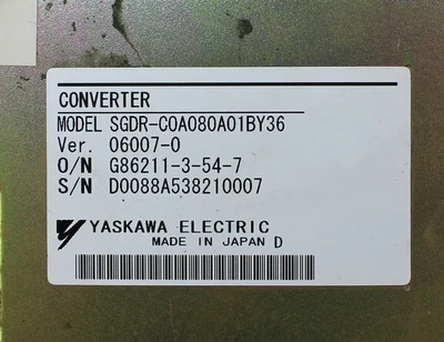 USED YASKAWA SGDR-C0A080A01BY36