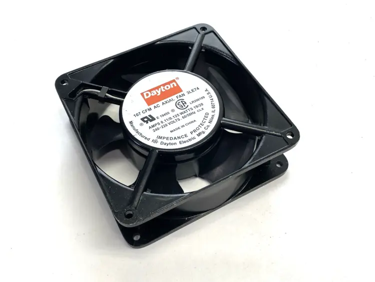 Used DAYTON AC AXIAL FAN 230VAC 0.11/0.125A 19/20W 3LE74 SHELFWARE Axial Fans Michigan US | Maverick Industrial Sales #1089161