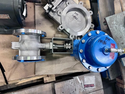 4" Neles Jamesbury Stainless Steel V-Ball Control Valve