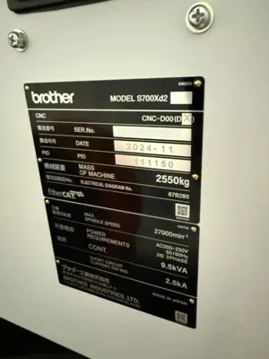 2024 BROTHER Speedio S700XD2 Vertical Machining Centers | PM Machines (16)