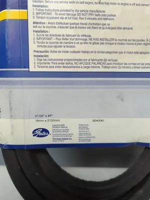 New | in-Stock NAPA B81 Belts Ohio US | Surplus Asset Holdings #1240467