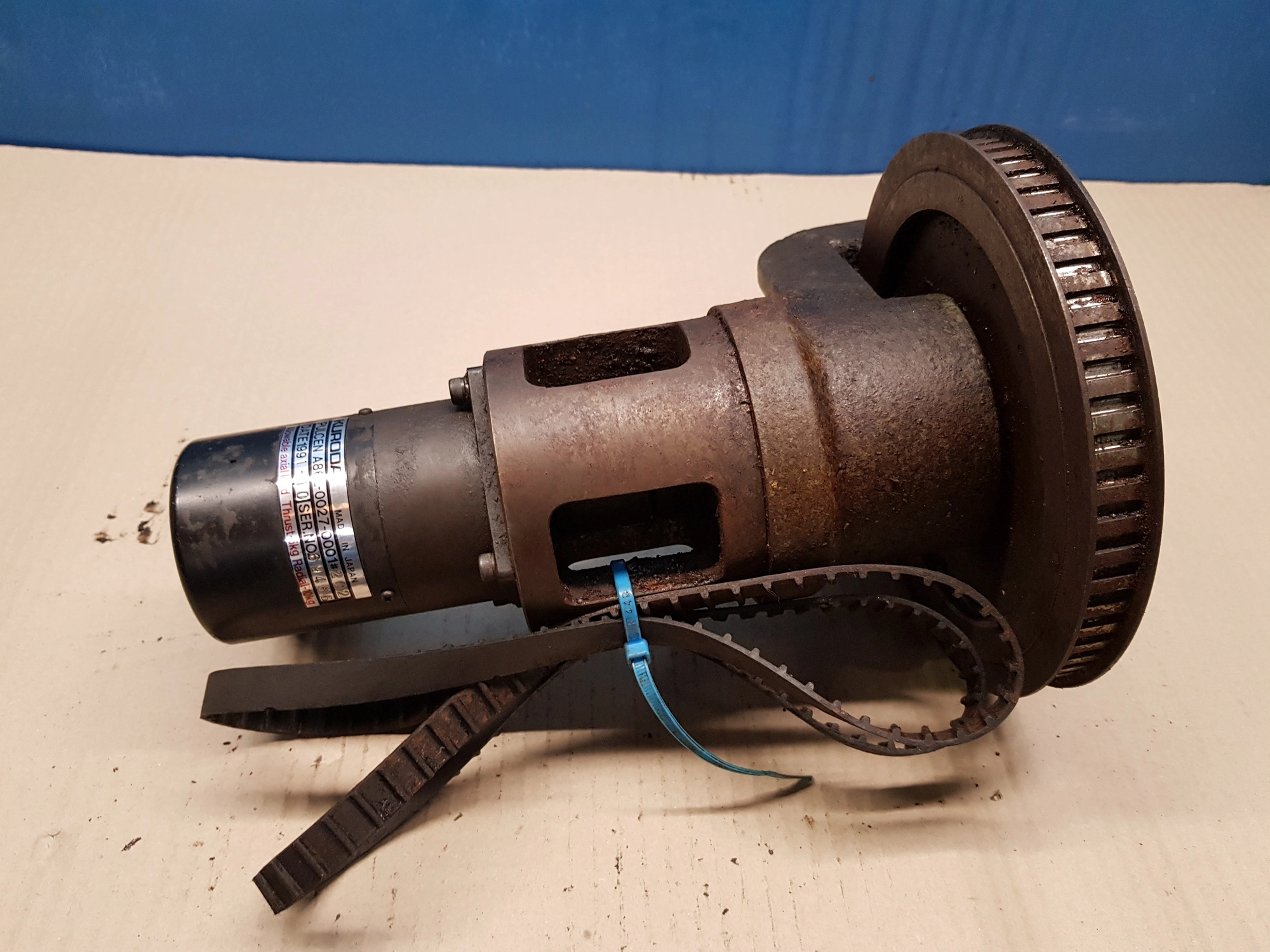 (REF 158) FANUC-KURODA MOTOR WITH BELT A86L-0027-0001 #202