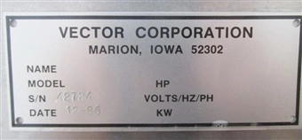 Used VECTOR _UNKNOWN_ Tablet Coating Connecticut US | DMC Industries #1281775