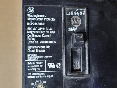 USED WESTINGHOUSE MCP23480CR