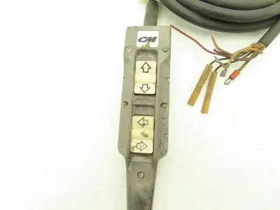 CM LodeStar Crane 4-Position Rocker Switch Pendant 2-Speed Hoist 1-Speed Trolley
