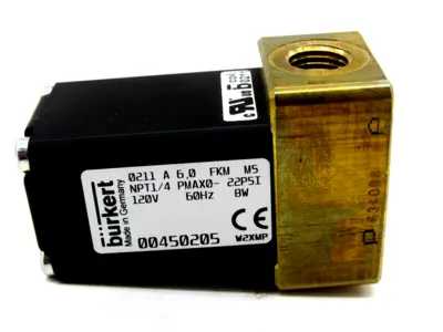 NEW BURKERT 00450205 VALVE 120V 60HZ