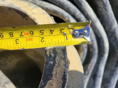 8" x 25 ft Hose Black w/ Camlock Coupling