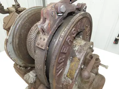 IR HU Utility Hoist Air Tugger Winch 2k 2000lbs 1/2" Wire Rope Pneumatic 125FPM