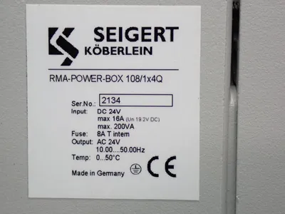 NEW SEIGERT KOBERLEIN RMAPOWERBOX108/1X4Q