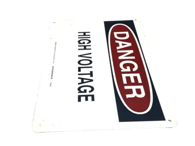 Used Brady Danger High Voltage Sign 10"x14" Aluminum Safety Products (Other) Michigan US | Maverick Industrial Sales #1396866