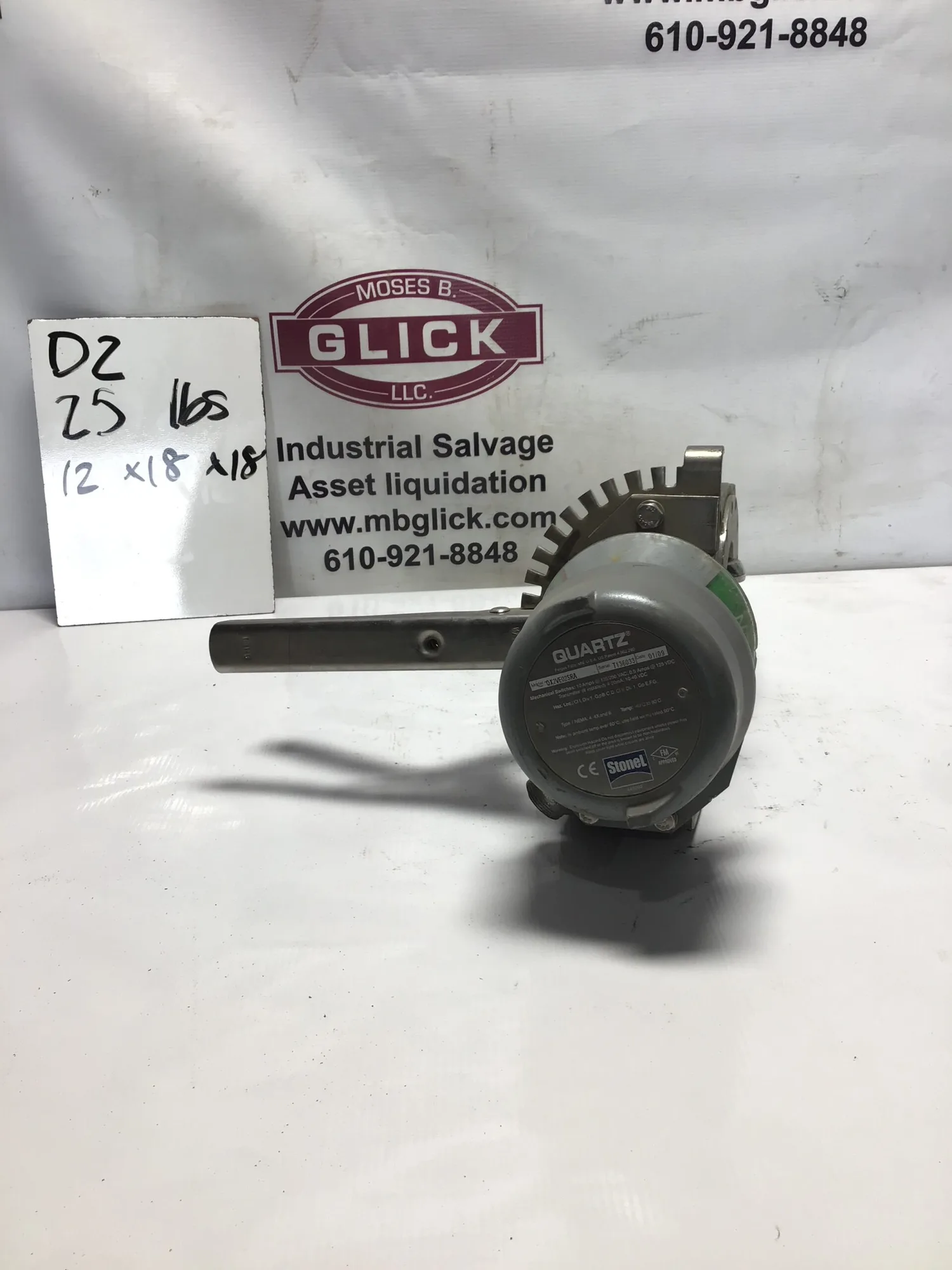 Jamesbury QUARTZ QX2VEO2SRA 3″ Butterfly VALVE POSITION INDICATOR