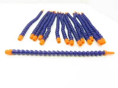 Loc-Line Adjustable 1/4" NPT Coolant Hose 12"Length w/Nozzle Tips  Lot of 15