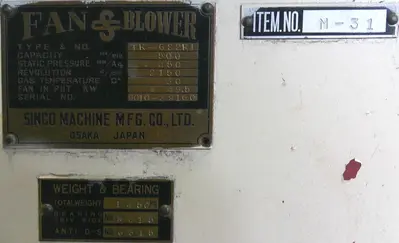 USED SINCO MACHINE MFG. TR-6S2R1