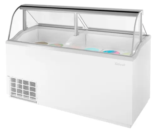 Turbo Air TIDC-70W-N 68" Stand Alone Ice Cream Freezer w/ (12) 3 gal Capacity, 115v