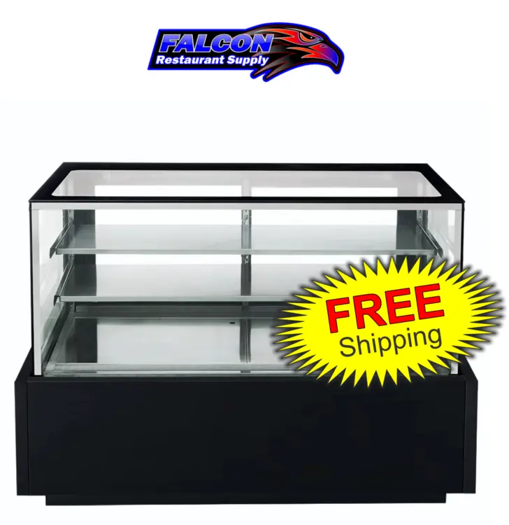 New | in-Stock Dukers New Dukers DDM72R - Straight Glass 72" Cake Showcase Display Refrigerators Illinois US | Falcon Restaurant Supply #1376283