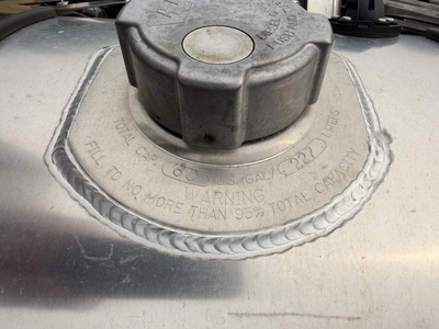 Used DTNA 60 GALLON FUEL TANK WITH STRAPS.  CAME OF WESTERN STAR Automotive Parts Michigan US | Miedema Asset Management Group #1357548
