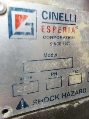 Used CINELLI CGU/8000C Dough Dividers California US | BakeryEquipment.com #1554860