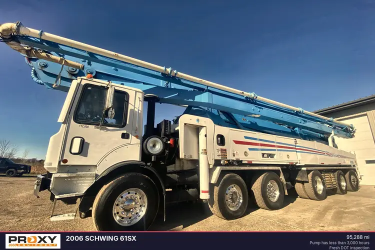 Used 2006 SCHWING S 61 SX Concrete Mixer Trucks Wisconsin US | Proxy Equipment #1377951