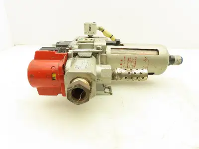 SMC AW40-04CE Filter Regulator With Soft Start Valve And 3 Port Lock Out Valve