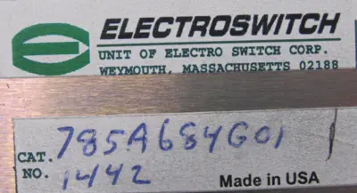 NEW ELECTROSWITCH 785A684G01 SWITCH 3521442 S701B503G01