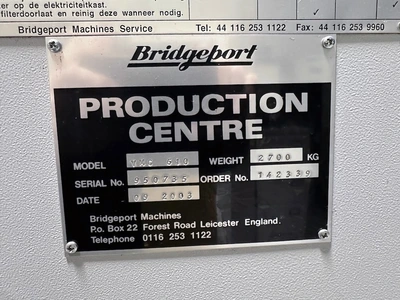 2003 BRIDGEPORT Bridgeport VMC 610 XP2 Vertical Machining Centers | Charter Auctions (24)