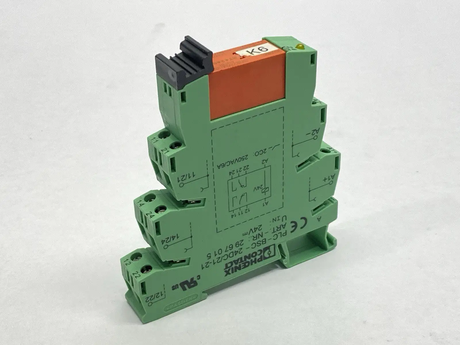 Used Phoenix Contact Relay Base 2967015 w/ Schrack RT424024 Relay Relays & Switches Michigan US | Maverick Industrial Sales #1397746
