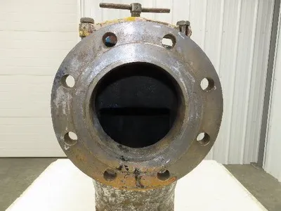 Hayward Model 72 Simplex 6" Inline Basket Strainer Cast Iron Flanged -No Basket