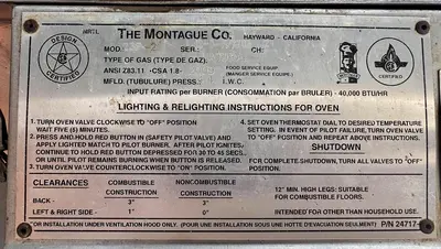 Used 2014 MONTAGUE COMPANY 23P-2 Pizza Equipment Ohio US | Palm Beach Restaurant Equipment, LLC #1421268