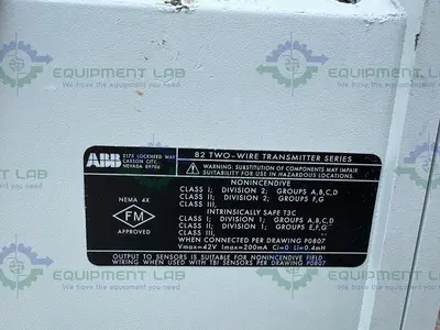 USED ABB TB82EC1010211 CONDUCTIVITY TRANSMITTER 4-20 MA W/ SENSOR