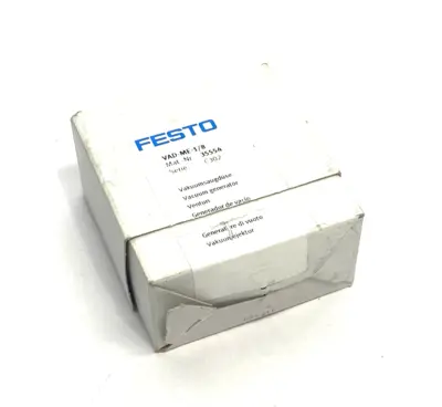 New | in-Stock FESTO VACUUM GENERATOR, T-SHAPE, HIGH-VACUUM, 35554 Vacuum Pumps Michigan US | Maverick Industrial Sales #1090766