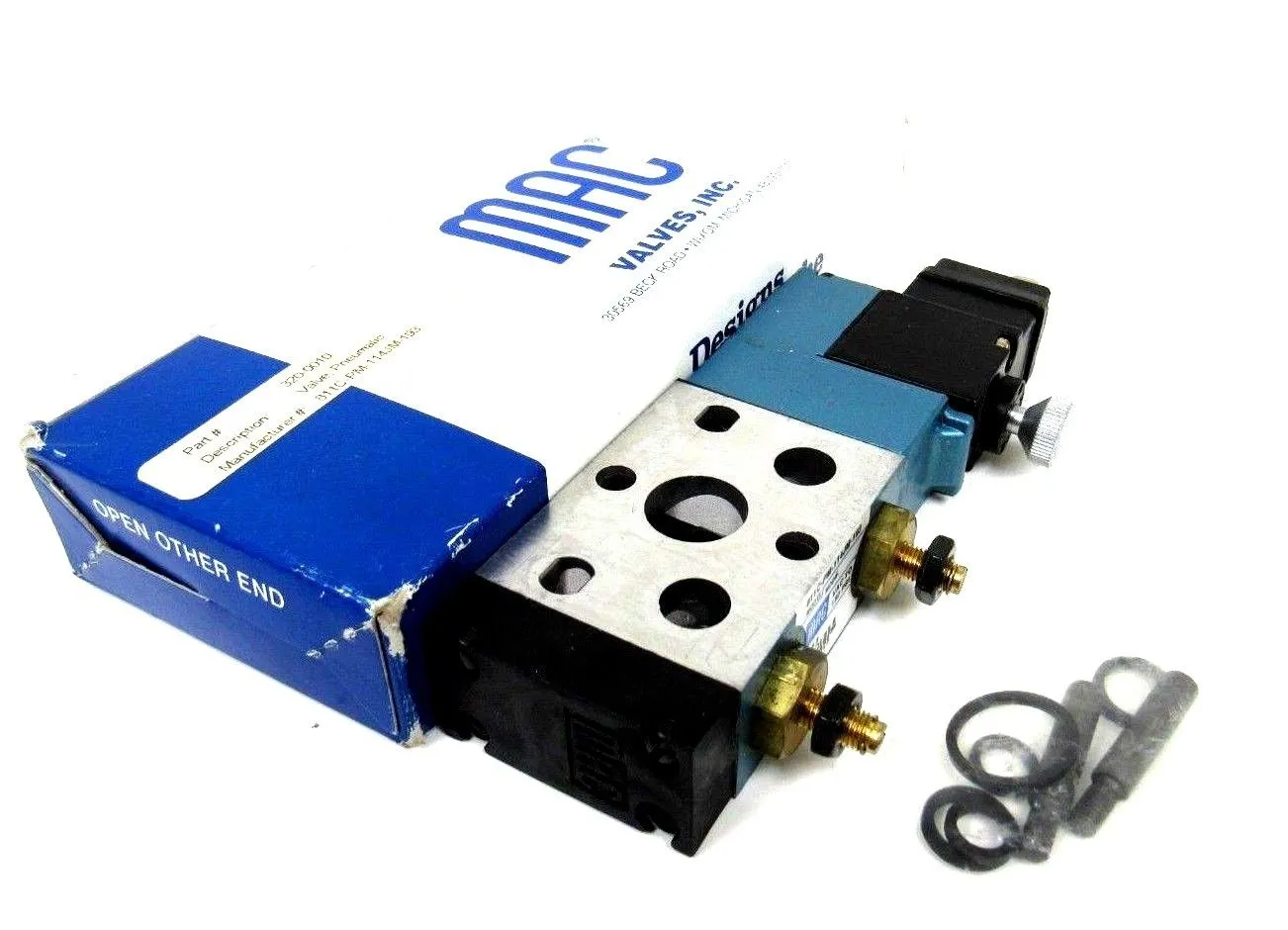NEW MAC VALVES 811C-PM-114JM-193 SOLENOID VALVE 811CPM114JM193 120/60 110/50