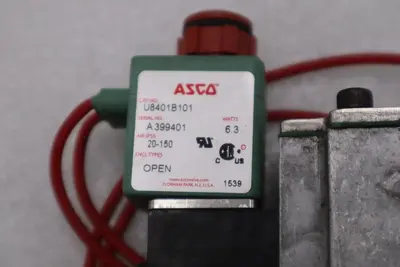 NEW ASCO U8401B101 SOLENOID VALVE 24VDC 20-150 PSI - STOCK K-3254CC