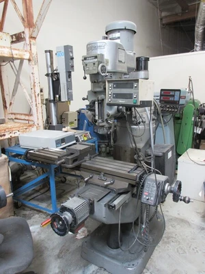 Bridgeport, vertical mill, digital read out, 2 HP, 240 V.