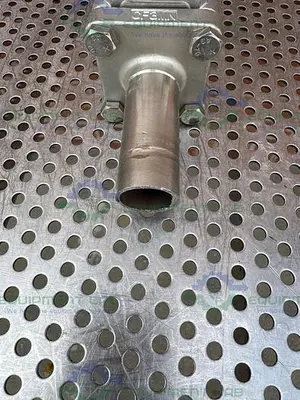 USED SVF -F. C. I. SB76666ATETO BALL VALVE 1500 PSI W/ 1" SANITARY FITTING TO PIPE