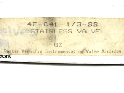 NEW PARKER 4FC4L13SS VALVE